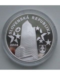 Slovakia	 1000 Korun	2008	 National Bank, Slovak into European Union, Heavy silver coin