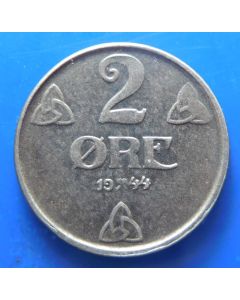 Norway 	 2 Øre	1944	 - Iron