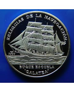 Carib.C.	10 Pesos	2000	 Training ship "Galatea" (1500pc made)