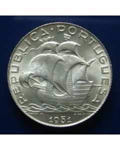 Portugal  2½ Escudo1951 km# 580   Schön# 38 silver