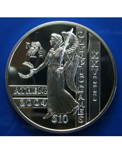 Sierra Leone 	 10 Dollars	2003	 Athens / Silver