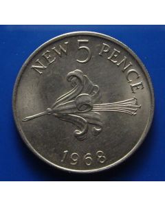 Guernsey  5 New Pence1968 km# 23  