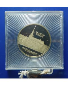 Germany Democratic Republic 	 5 Mark	1989	 Marien Kirche in Muhlhausen -in Original sealed box,  Proof