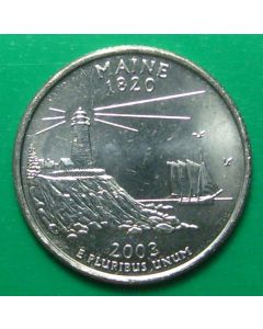 United States 50 State Quarters 2003Pkm#345  - Maine 