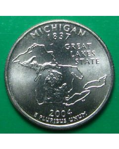 United States 50 State Quarters 2004Dkm#355  - Michigan  