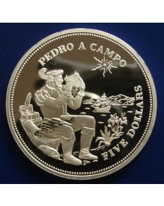 Barbados 	5 Dollars	1994	 - Pedro A. Campo - Proof / Silver