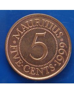 Mauritius  5 Cents1999km# 52