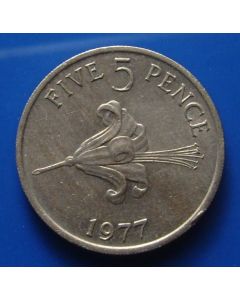 Guernsey  5 Pence km# 29  