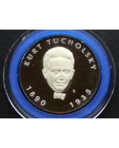 Germany Democratic Republic 	 5 Mark	1990	 100th Ann. Birth of Kurt Tucholsky – Proof
