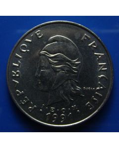 French Polynesia  50 Francs1991 km# 13 Schön# 13