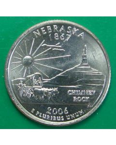 United States	 50 State Quarters	 2006P	 - Nebraska – UNC