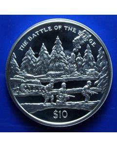 Sierra Leone 	 10 Dollars	2005	 Battle of the Bulge, End of WWll - Silver / Proof 