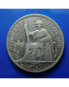 French Indo-China 	Piastre	1926	 Marianne seated left  