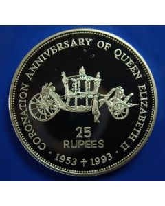 Seychelles  25 Rupees1993 km#63  