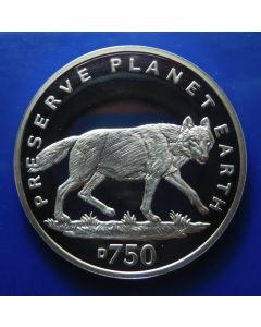 Bosnia - Herzegovina	 750 Dinara	1994	 Gray Wolf