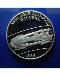 Andorra 	2 Diners	1997	 Bobsleigh,  XVIII Winter Olympic Games 1998 Nagano; Silver Proof