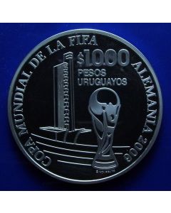 Uruguay 1000 pesos uruguayos 2005 Championship in Germany - Silver
