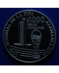 Uruguay 1000 pesos uruguayos2005 km# 124 