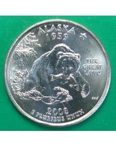 United States 50 State Quarters 2008Pkm#424  - Alaska   