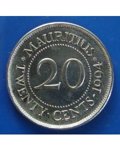 Mauritius  20 Cents1994km# 53