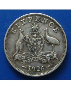 Australia  Sixpence1927km#25