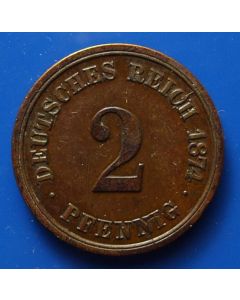 German  Empire 2 Pfenning1874A km# 2