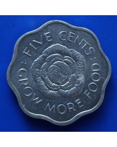 Seychelles  5 Cents km#18 unc