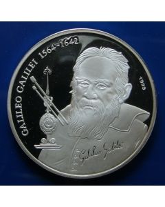 Chad	1000 Francs	1999	 - Portrait of Galileo - Proof / Silver