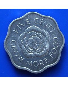 Seychelles 	 5 Cents	1972	 F.A.O. / unc