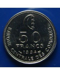 Comoros50 Francs1994km# 16