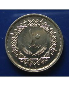 Libya, Jamahiriya 	 10 Dirhams	1979	  - unc