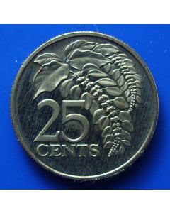 Trinidad & Tobago  25 Cents1976p km# 32  