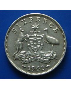 Australia  Sixpence1942km#38