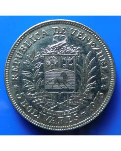 Venezuela  5 Bolivares1973 Y# 44  Schön#54