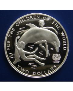 Bahamas 	2 Dollars	1997	 - Two boys and a Dolphin - Proof / Silver