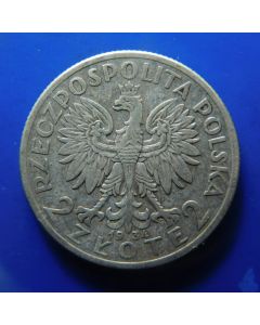 Poland 	 2 Zlote	1934	 - Queen Jadwiga