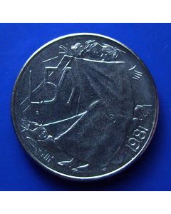 San Marino 	 50 Lire	1981	 Dancing figur