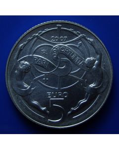 San Marino  5 Euro 2007 km# 473 