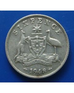 Australia  Sixpence1948km#38a 