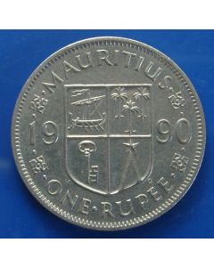 Mauritius  Rupee1990km# 55 