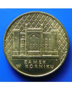 Poland 	 2 Zlote	1998	 - Zamek W. Korniku, Palace