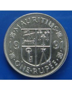 Mauritius  Rupee1991km# 55