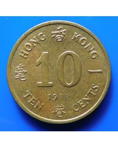 Hong Kong  10 Cents1982 km# 49  Schön# 23