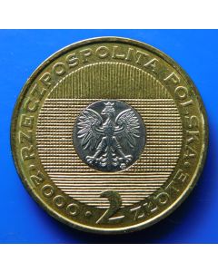 Poland 	 2 Zlote	2000	 - Millenium