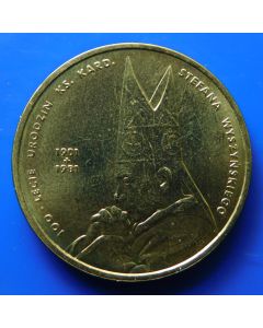 Poland 	 2 Zlote	2001	 - Cardinal Stefan Wyszynski