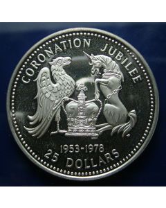 Barbados 	25 Dollars	1978	 - Imperial Crown - Silver