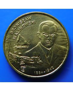 Poland 	 2 Zlote	2002	 - Bronislaw Malinowski
