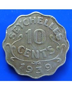 Seychelles 	 10 Cents	1939