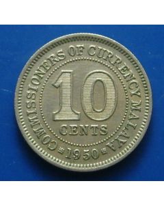 Malaya 10 Cents1950 km# 8