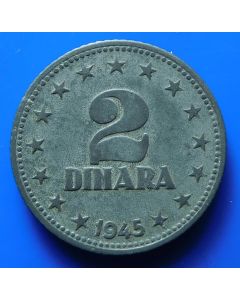 Yugoslavia  2 Dinara1945km#27  Schön#22